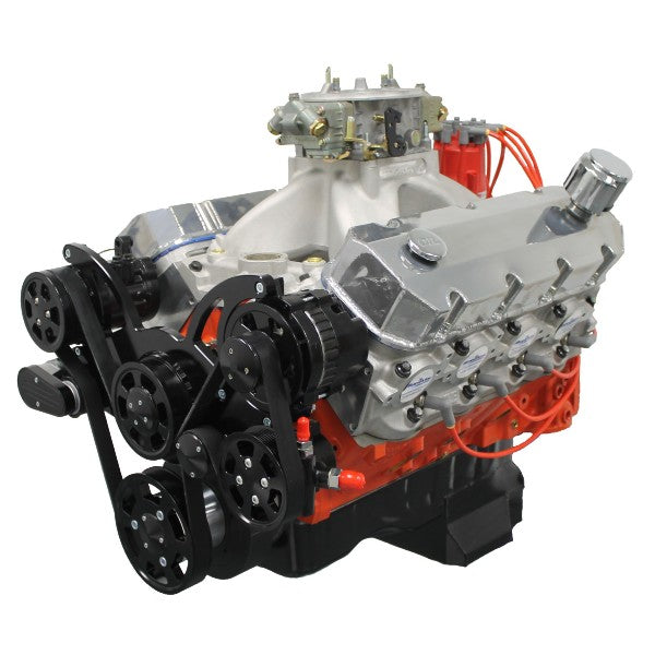 New BluePrint Big Block GM 572 c.i. Proseries Crate Engine - Dressed longblock w/ carb and Black pulley kit - PS5720CTCKB